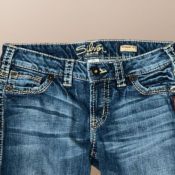 Silver Francis Boocut Denim Jeans Size 29x33 #237 - Picture 2 of 8